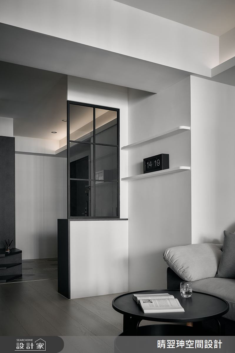 20坪新成屋(5年以下)＿現代風玄關客廳案例圖片＿晴翌珅空間設計＿晴翌珅_26_新竹之7