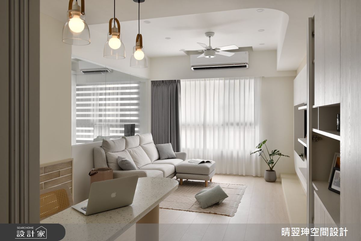 23坪新成屋(5年以下)＿奶油風客廳餐廳案例圖片＿晴翌珅空間設計＿晴翌珅_28_新竹之3