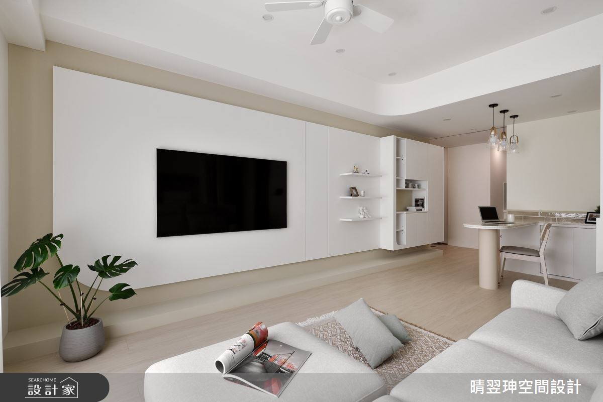 23坪新成屋(5年以下)＿奶油風客廳餐廳案例圖片＿晴翌珅空間設計＿晴翌珅_28_新竹之9