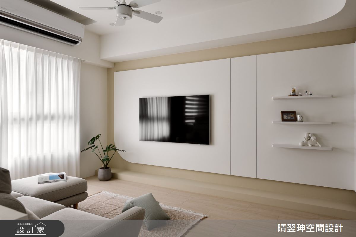 23坪新成屋(5年以下)＿奶油風客廳案例圖片＿晴翌珅空間設計＿晴翌珅_28_新竹之10