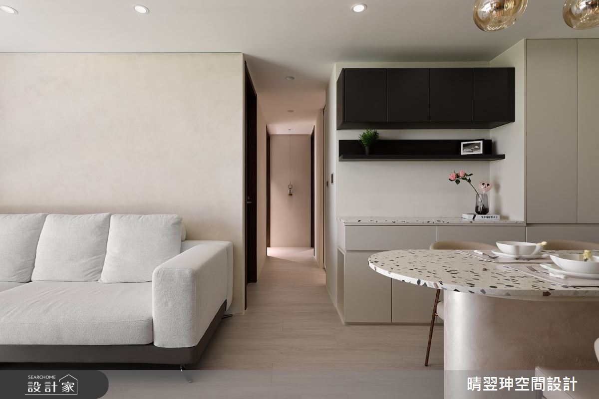 23坪新成屋(5年以下)＿奶油風客廳餐廳案例圖片＿晴翌珅空間設計＿晴翌珅_29_新竹之8