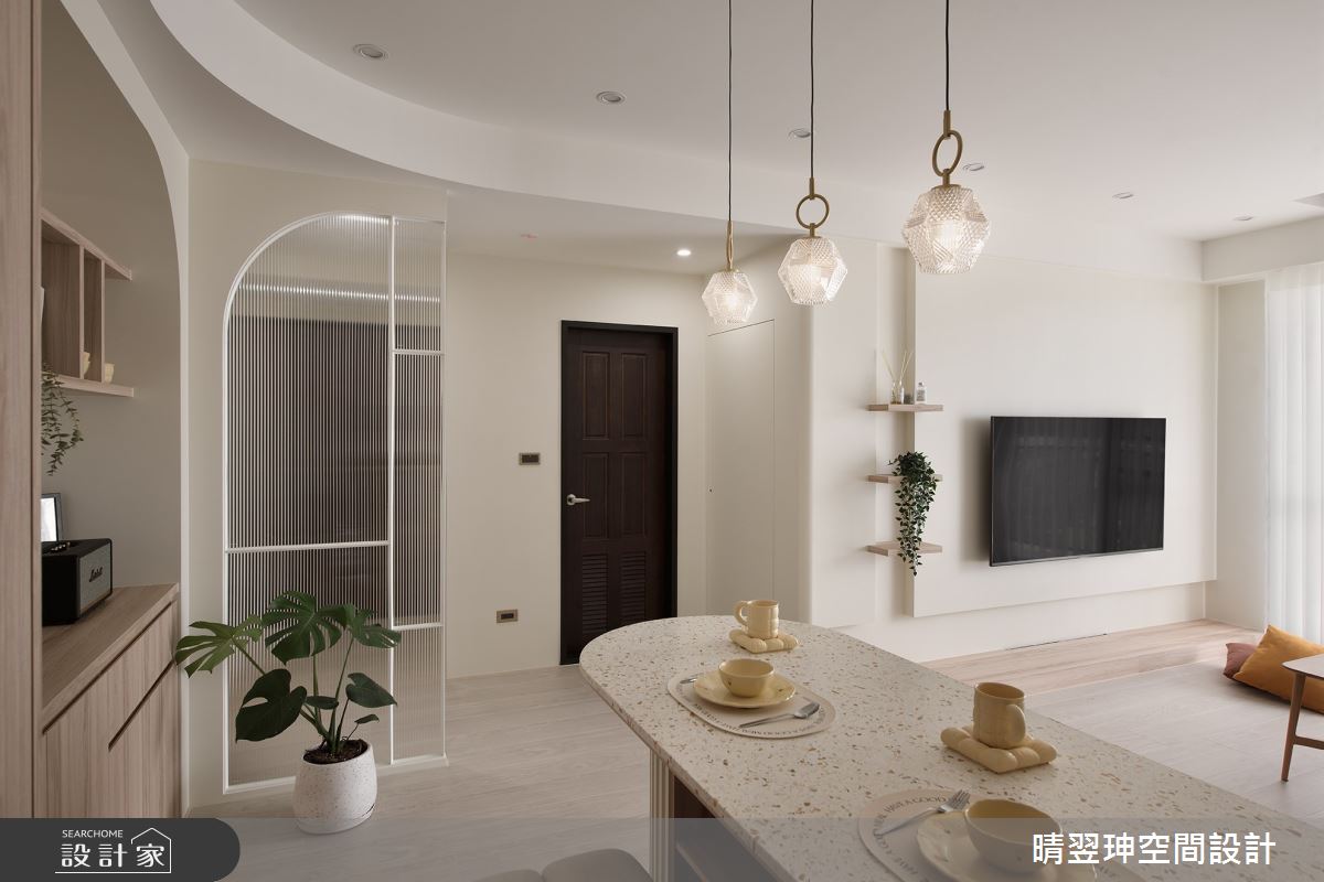 23坪新成屋(5年以下)＿奶油風客廳餐廳案例圖片＿晴翌珅空間設計＿晴翌珅_30_新竹之3113