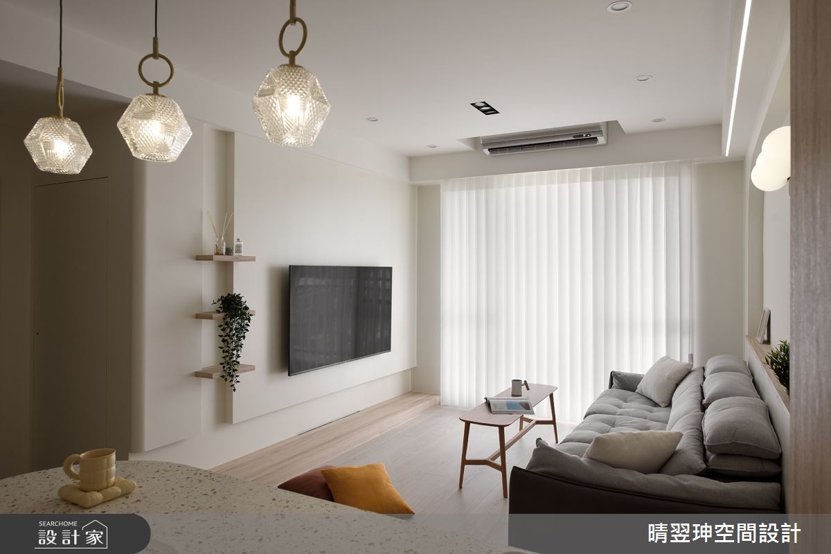23坪新成屋(5年以下)＿奶油風客廳餐廳案例圖片＿晴翌珅空間設計＿晴翌珅_30_新竹之11
