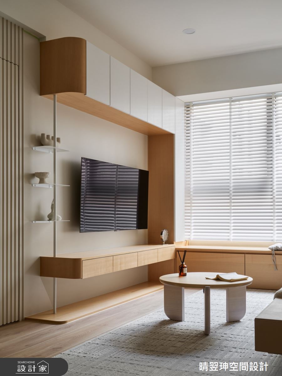 20坪新成屋(5年以下)＿日式奶油無印風客廳案例圖片＿晴翌珅空間設計＿晴翌珅_31_新竹之7