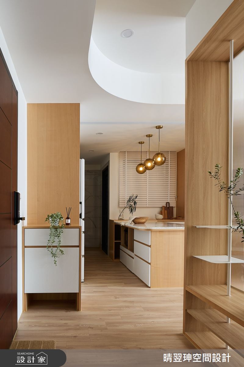20坪新成屋(5年以下)＿日式奶油無印風玄關餐廳中島案例圖片＿晴翌珅空間設計＿晴翌珅_31_新竹之3