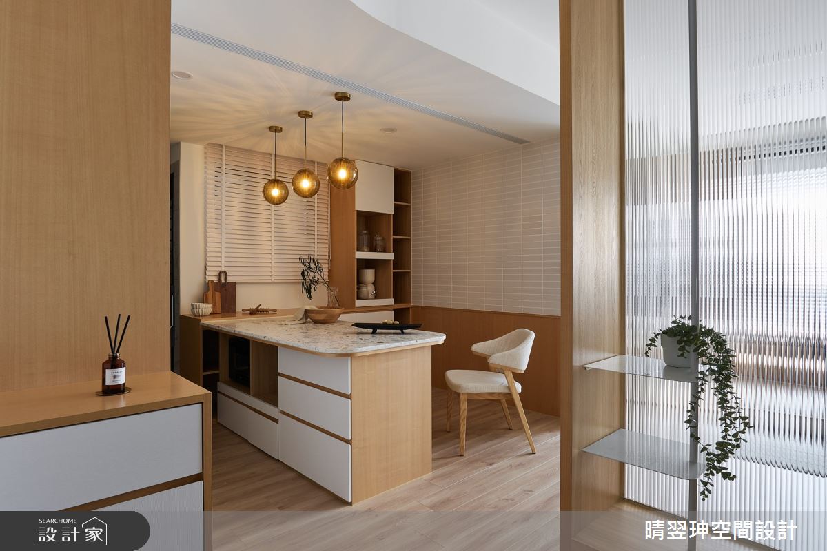 20坪新成屋(5年以下)＿日式奶油無印風玄關餐廳中島案例圖片＿晴翌珅空間設計＿晴翌珅_31_新竹之2