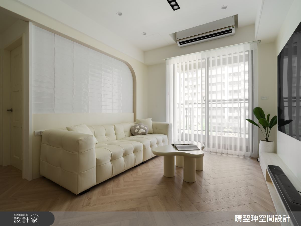 18坪新成屋(5年以下)＿奶油風客廳案例圖片＿晴翌珅空間設計＿晴翌珅_34_新竹之9