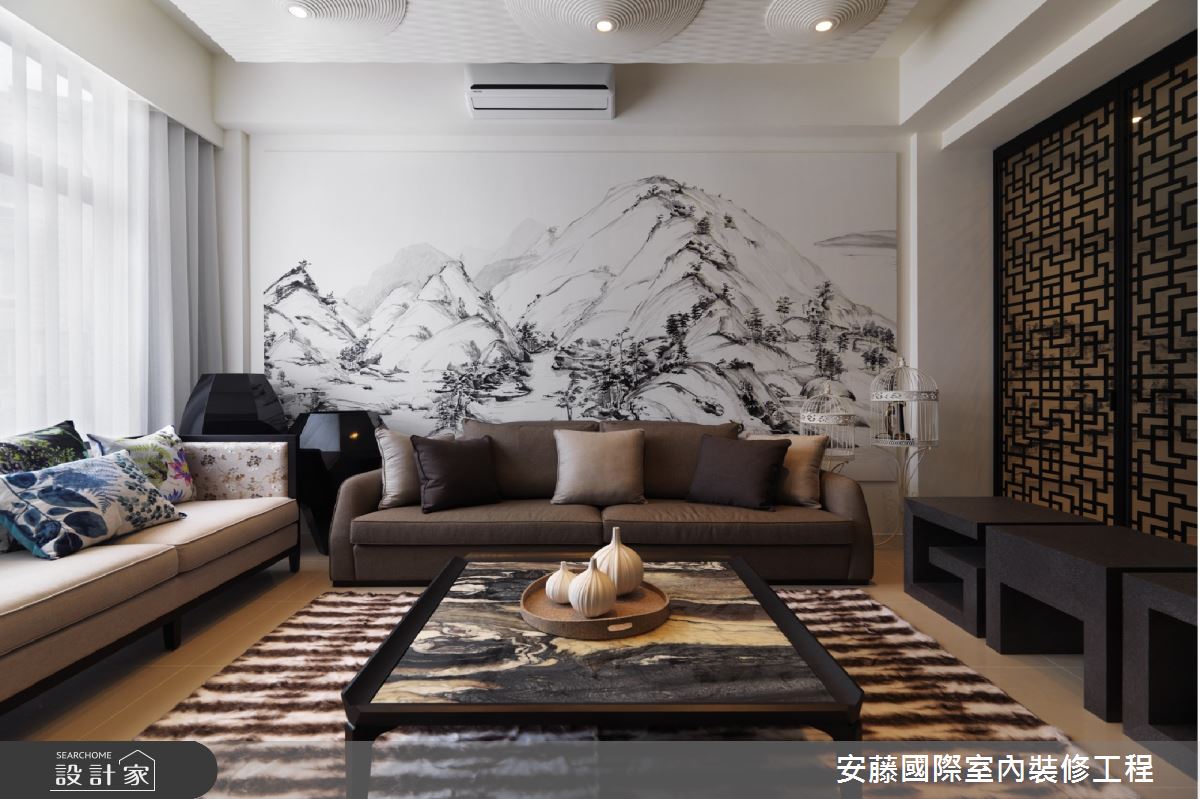 新成屋(5年以下)＿新中式風客廳案例圖片＿安藤國際室內裝修工程有限公司＿安藤_08之1