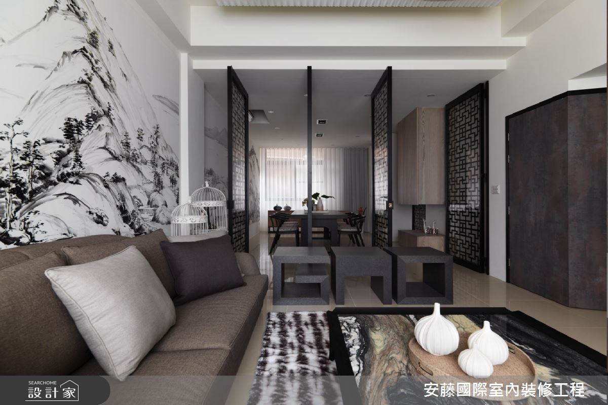 新成屋(5年以下)＿新中式風客廳案例圖片＿安藤國際室內裝修工程有限公司＿安藤_08之2