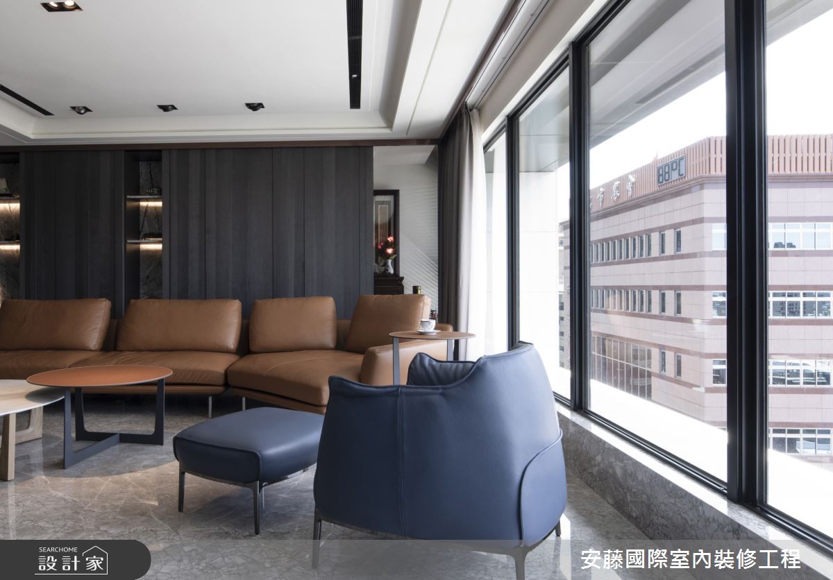 99坪新成屋(5年以下)＿混搭風客廳案例圖片＿安藤國際室內裝修工程有限公司＿安藤_14之6