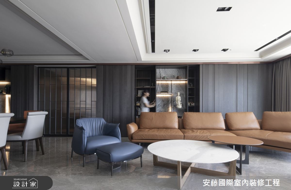 99坪新成屋(5年以下)＿混搭風客廳案例圖片＿安藤國際室內裝修工程有限公司＿安藤_14之4