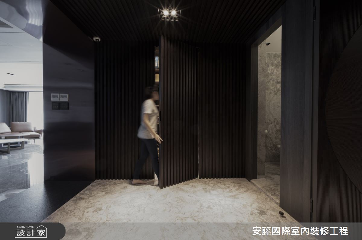 99坪新成屋(5年以下)＿混搭風玄關案例圖片＿安藤國際室內裝修工程有限公司＿安藤_14之2