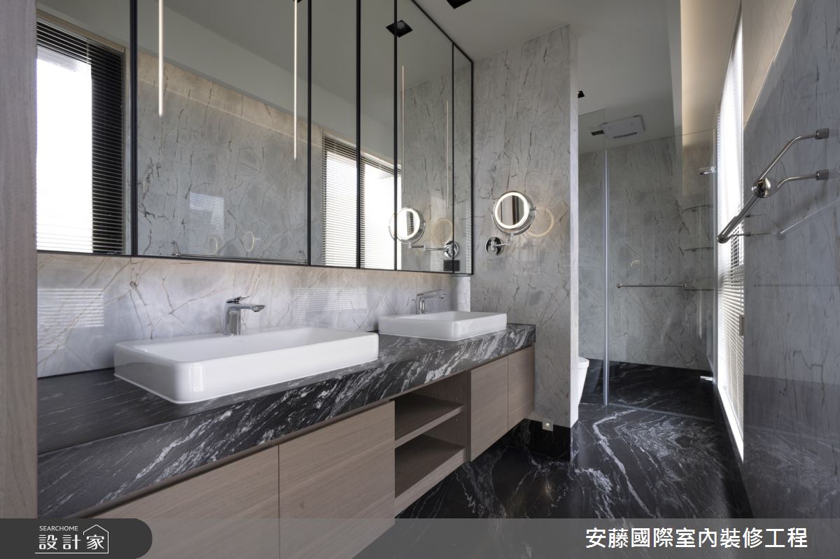 99坪新成屋(5年以下)＿混搭風浴室案例圖片＿安藤國際室內裝修工程有限公司＿安藤_14之5442