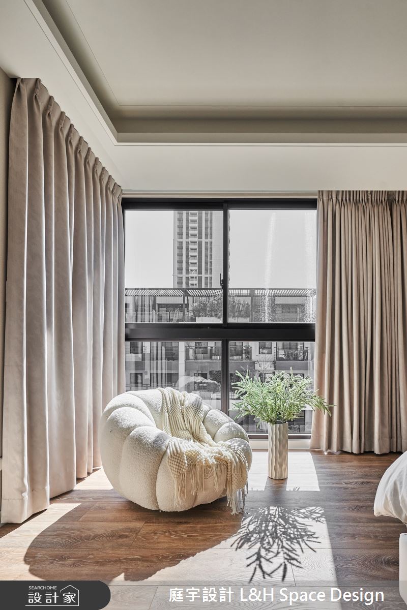 90坪新成屋(5年以下)＿現代風臥室案例圖片＿庭宇設計＿庭宇_03之13