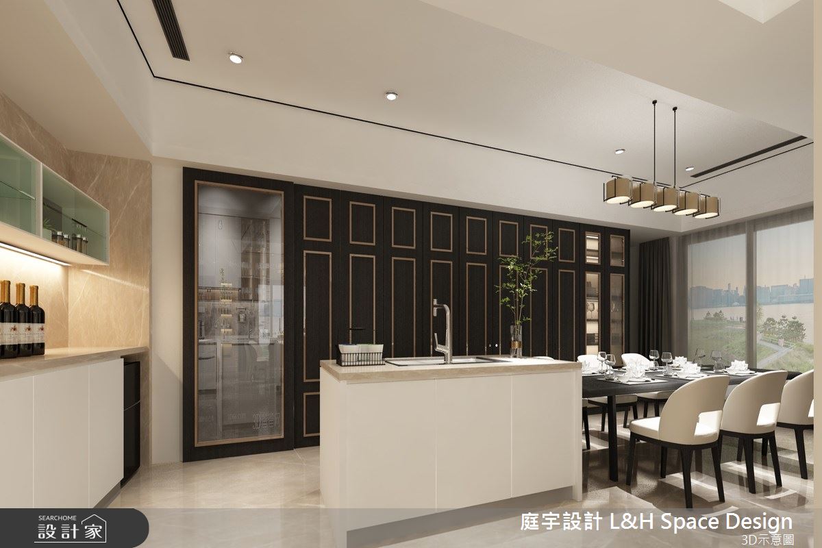 66坪毛胚屋＿新古典吧檯案例圖片＿庭宇設計＿庭宇_06之2