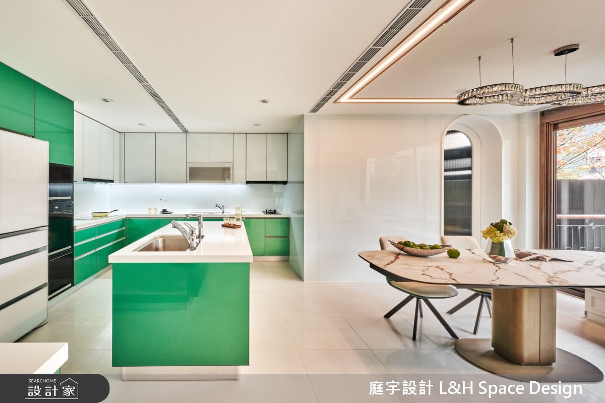 75坪老屋(41~50年)＿混搭風餐廳廚房中島案例圖片＿庭宇設計＿庭宇_08之15