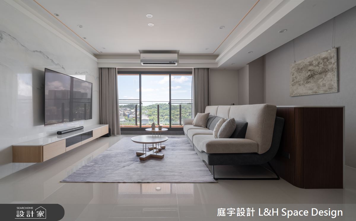 70坪新成屋(5年以下)＿混搭風客廳工作區案例圖片＿庭宇設計＿庭宇_10之10