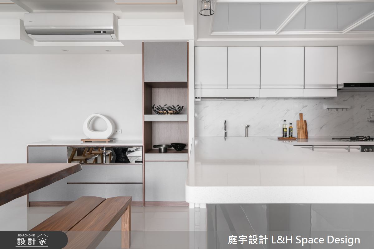 70坪新成屋(5年以下)＿混搭風餐廳廚房中島案例圖片＿庭宇設計＿庭宇_10之16