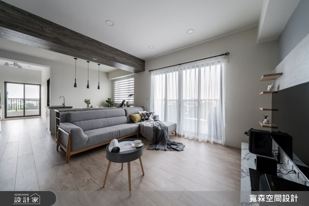40坪新成屋(5年以下)＿北歐風客廳案例圖片＿寬森室內裝修設計有限公司＿寬森_10之3