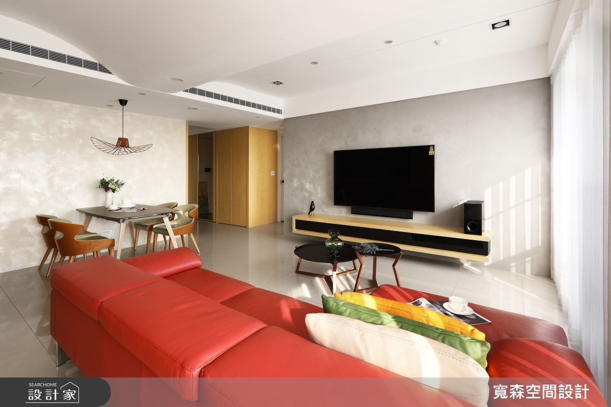 42坪新成屋(5年以下)＿現代風客廳案例圖片＿寬森室內裝修設計有限公司＿寬森_12之4