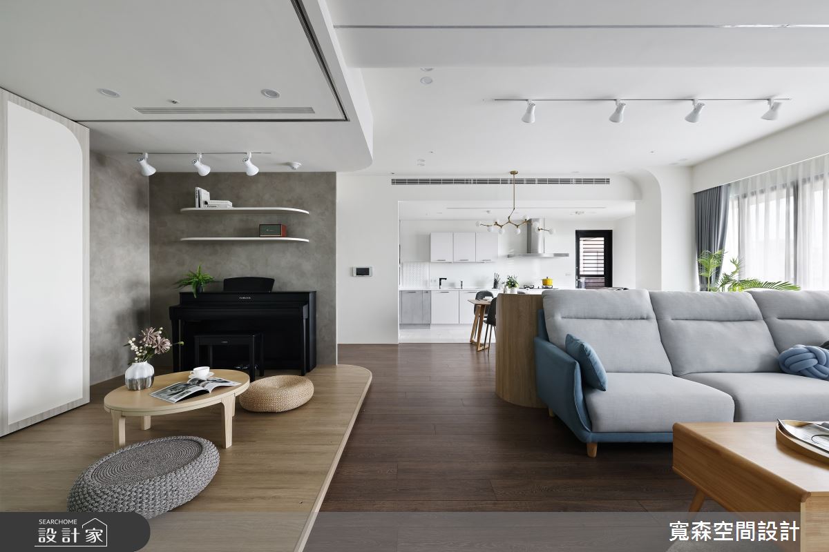 45坪新成屋(5年以下)＿北歐風客廳餐廳廚房和室多功能室案例圖片＿寬森室內裝修設計有限公司＿寬森_19之15