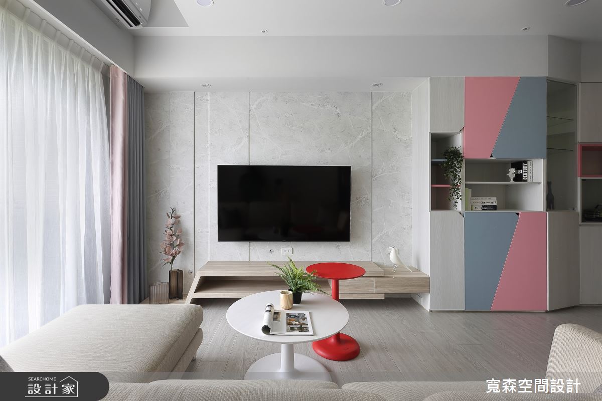 28坪新成屋(5年以下)＿混搭風客廳案例圖片＿寬森室內裝修設計有限公司＿寬森_20之7