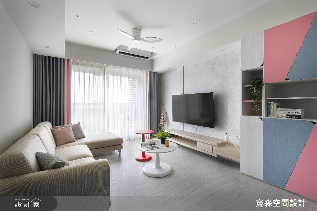 28坪新成屋(5年以下)＿混搭風客廳案例圖片＿寬森室內裝修設計有限公司＿寬森_20之6