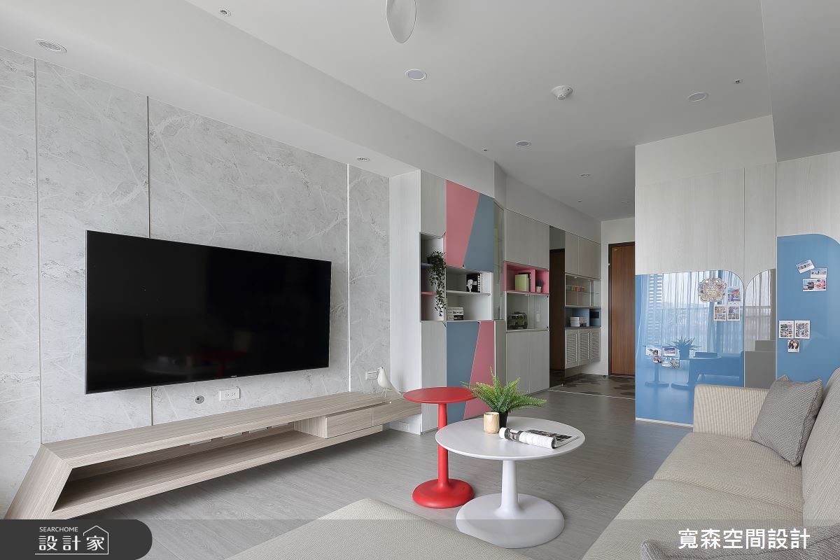 28坪新成屋(5年以下)＿混搭風客廳案例圖片＿寬森室內裝修設計有限公司＿寬森_20之8