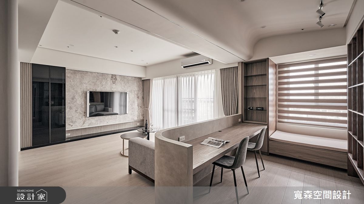 50坪新成屋(5年以下)＿混搭風客廳書房工作區臥榻案例圖片＿寬森室內裝修設計有限公司＿寬森_29之7