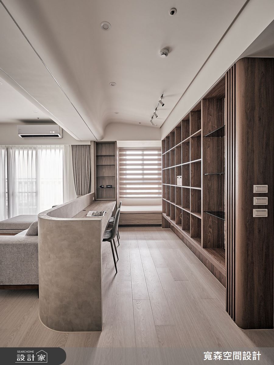 50坪新成屋(5年以下)＿混搭風客廳書房工作區臥榻案例圖片＿寬森室內裝修設計有限公司＿寬森_29之8