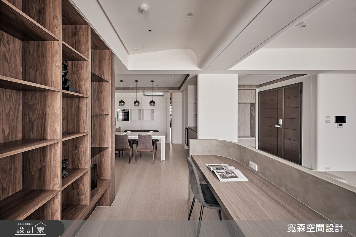50坪新成屋(5年以下)＿混搭風玄關客廳餐廳書房工作區中島案例圖片＿寬森室內裝修設計有限公司＿寬森_29之14