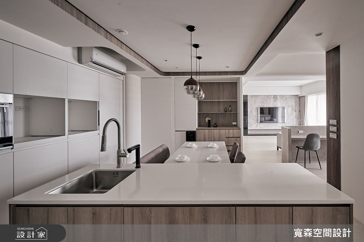 50坪新成屋(5年以下)＿混搭風客廳餐廳中島案例圖片＿寬森室內裝修設計有限公司＿寬森_29之16