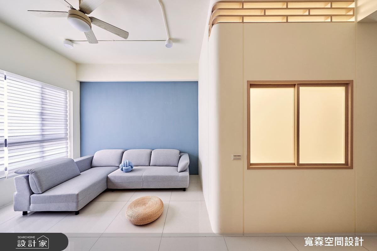 25坪新成屋(5年以下)＿混搭風客廳臥室案例圖片＿寬森室內裝修設計有限公司＿寬森_30之2