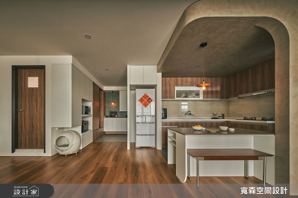 59坪新成屋(5年以下)＿混搭風玄關餐廳廚房中島案例圖片＿寬森室內裝修設計有限公司＿寬森_31之8
