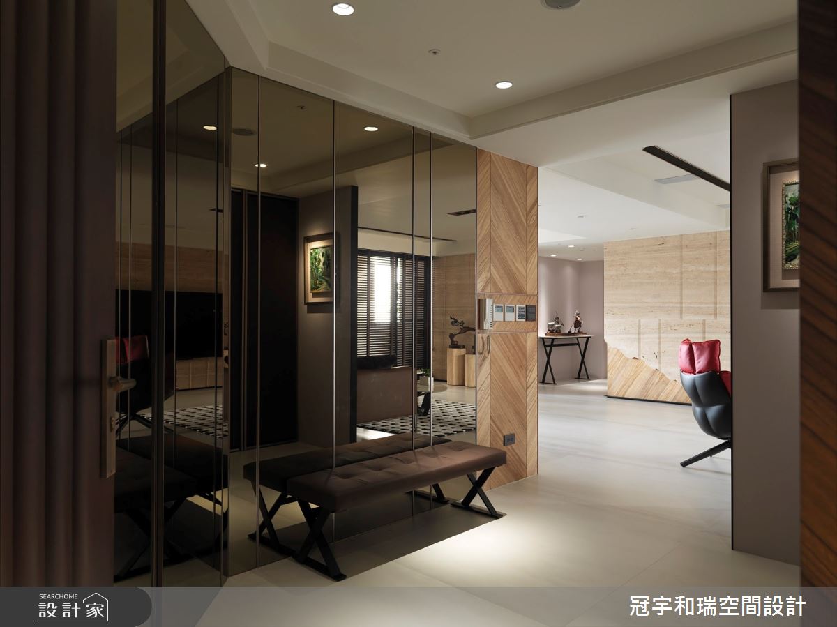 100坪新成屋(5年以下)＿混搭風玄關案例圖片＿冠宇和瑞空間設計有限公司＿冠宇和瑞_07之1