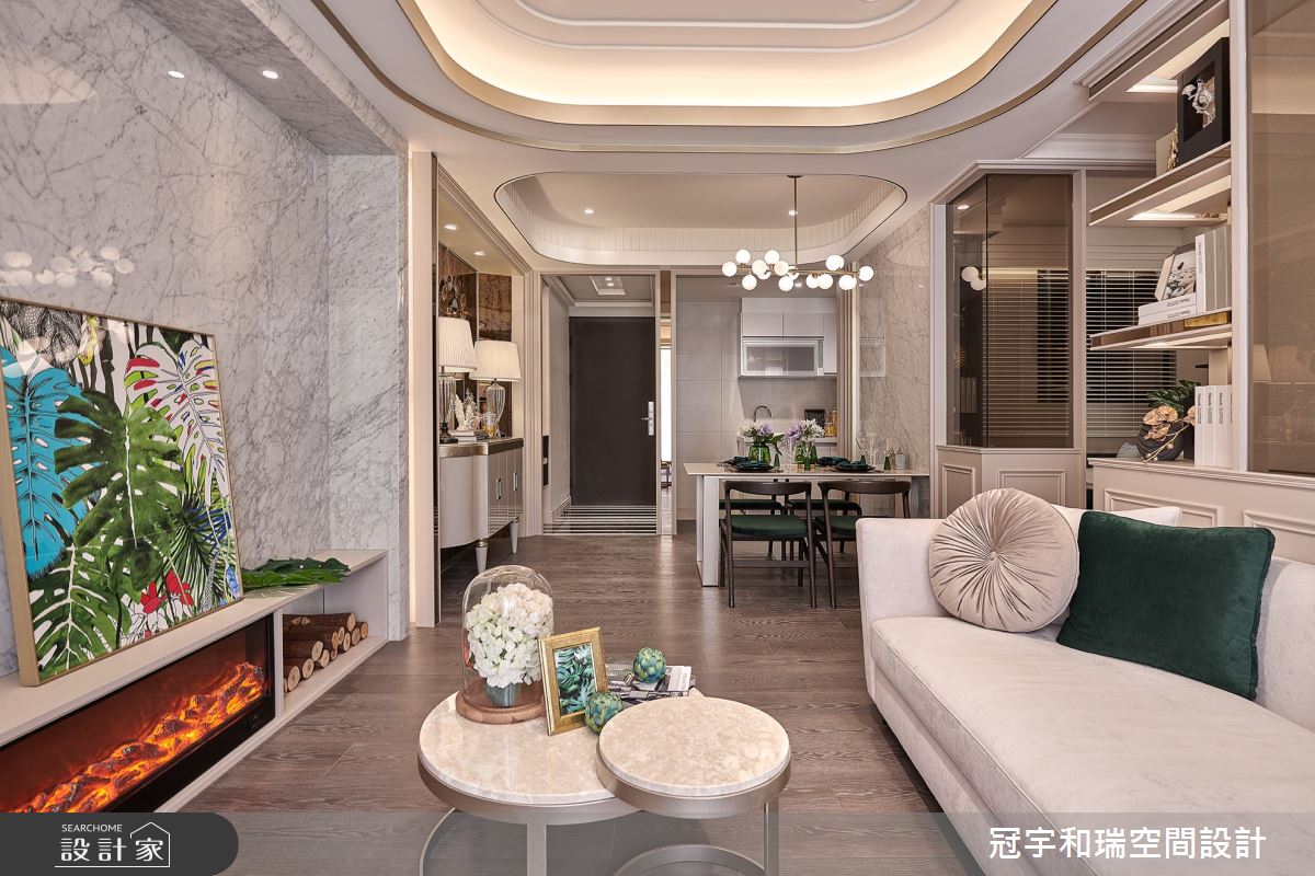 52坪預售屋＿奢華風客廳案例圖片＿冠宇和瑞空間設計有限公司＿冠宇和瑞_13之1