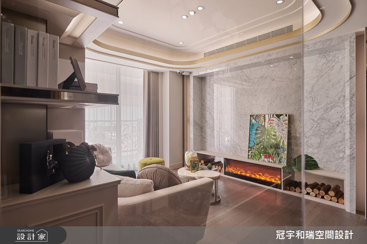 52坪預售屋＿奢華風客廳案例圖片＿冠宇和瑞空間設計有限公司＿冠宇和瑞_13之3