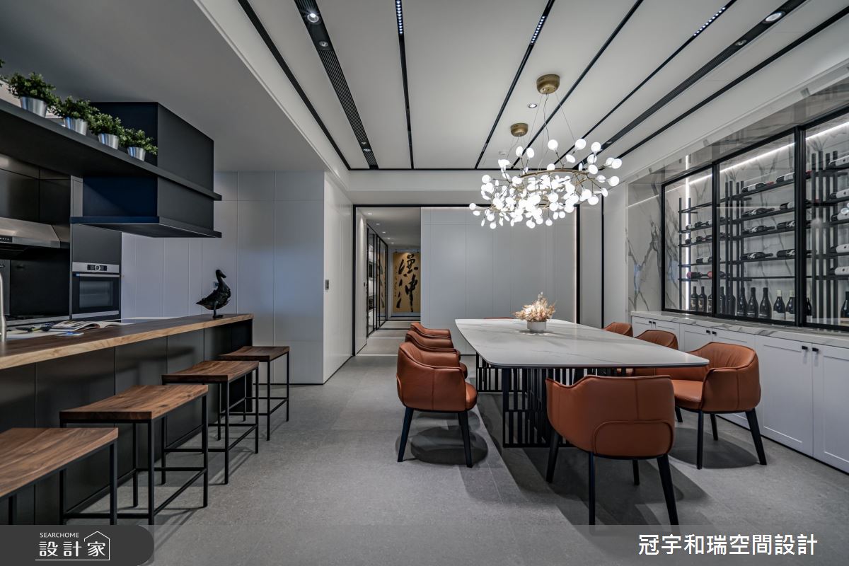 160坪新成屋(5年以下)＿混搭風餐廳吧檯案例圖片＿冠宇和瑞空間設計有限公司＿冠宇和瑞_23之7