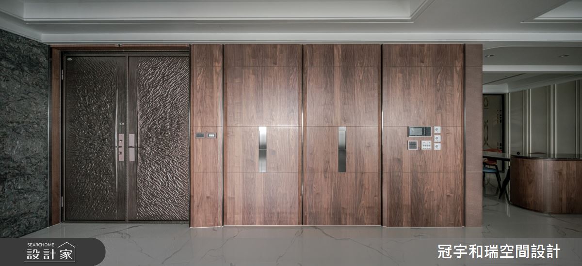 90坪新成屋(5年以下)＿混搭風玄關案例圖片＿冠宇和瑞空間設計有限公司＿冠宇和瑞_24之1