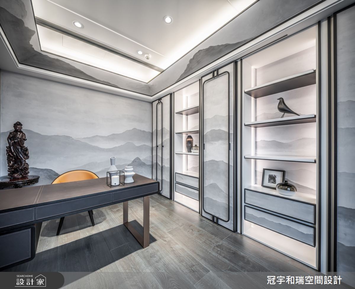 90坪新成屋(5年以下)＿混搭風書房案例圖片＿冠宇和瑞空間設計有限公司＿冠宇和瑞_24之10