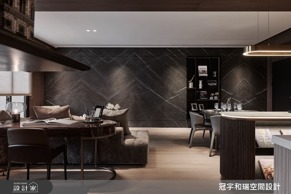 50坪預售屋＿奢華風客廳吧檯書房案例圖片＿冠宇和瑞空間設計有限公司＿冠宇和瑞_27之1