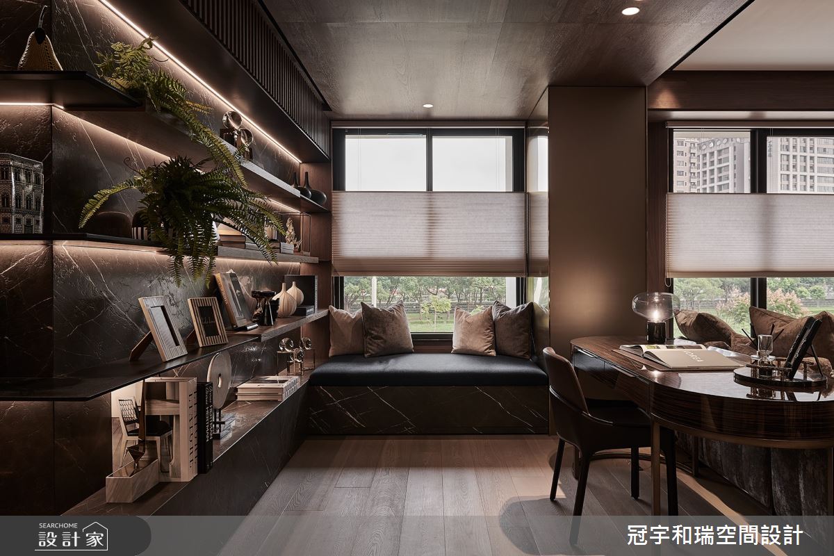 50坪預售屋＿奢華風書房臥榻案例圖片＿冠宇和瑞空間設計有限公司＿冠宇和瑞_27之8