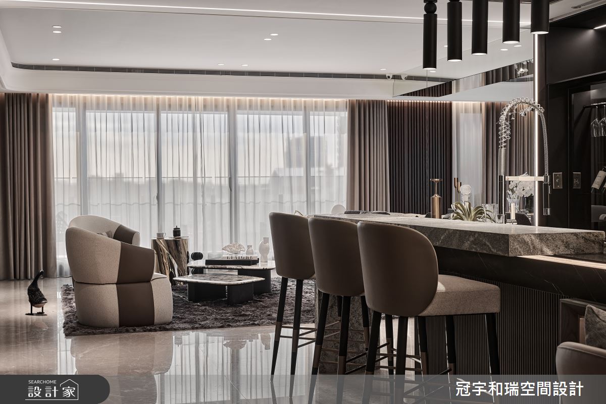 101坪預售屋＿現代風客廳案例圖片＿冠宇和瑞空間設計有限公司＿冠宇和瑞_28之1
