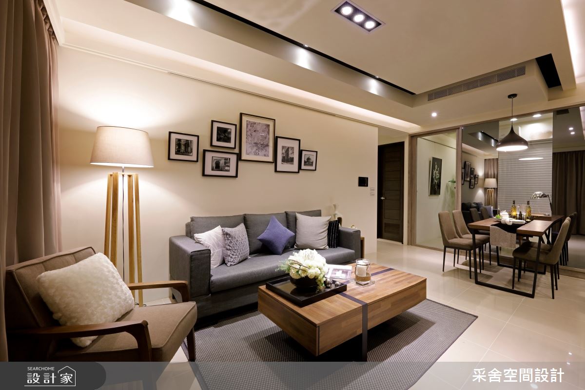 新成屋(5年以下)＿北歐風客廳案例圖片＿采舍空間設計＿采舍_01之2