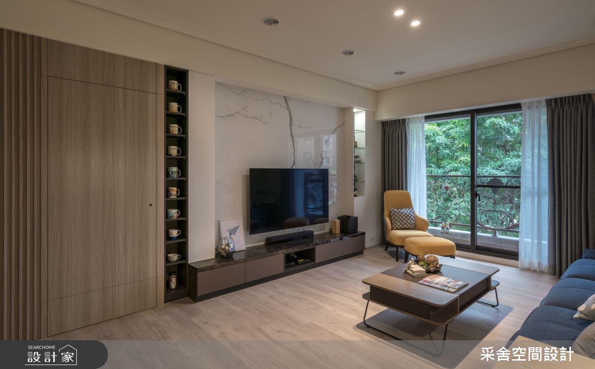 35坪新成屋(5年以下)＿北歐風客廳案例圖片＿采舍空間設計＿采舍_06之7