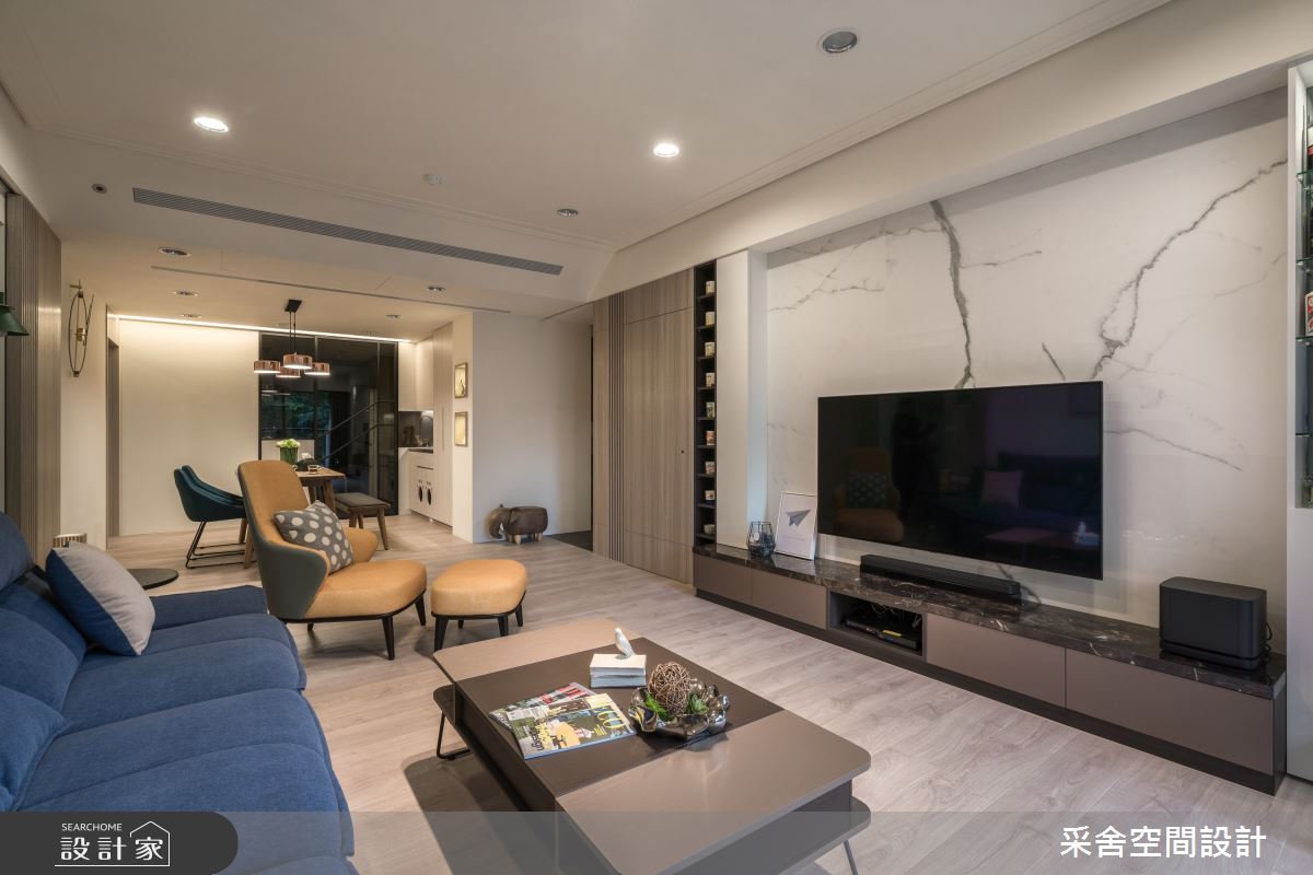 35坪新成屋(5年以下)＿北歐風客廳案例圖片＿采舍空間設計＿采舍_06之6