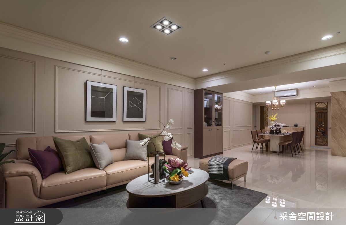 40坪新成屋(5年以下)＿現代風客廳案例圖片＿采舍空間設計＿采舍_10之7