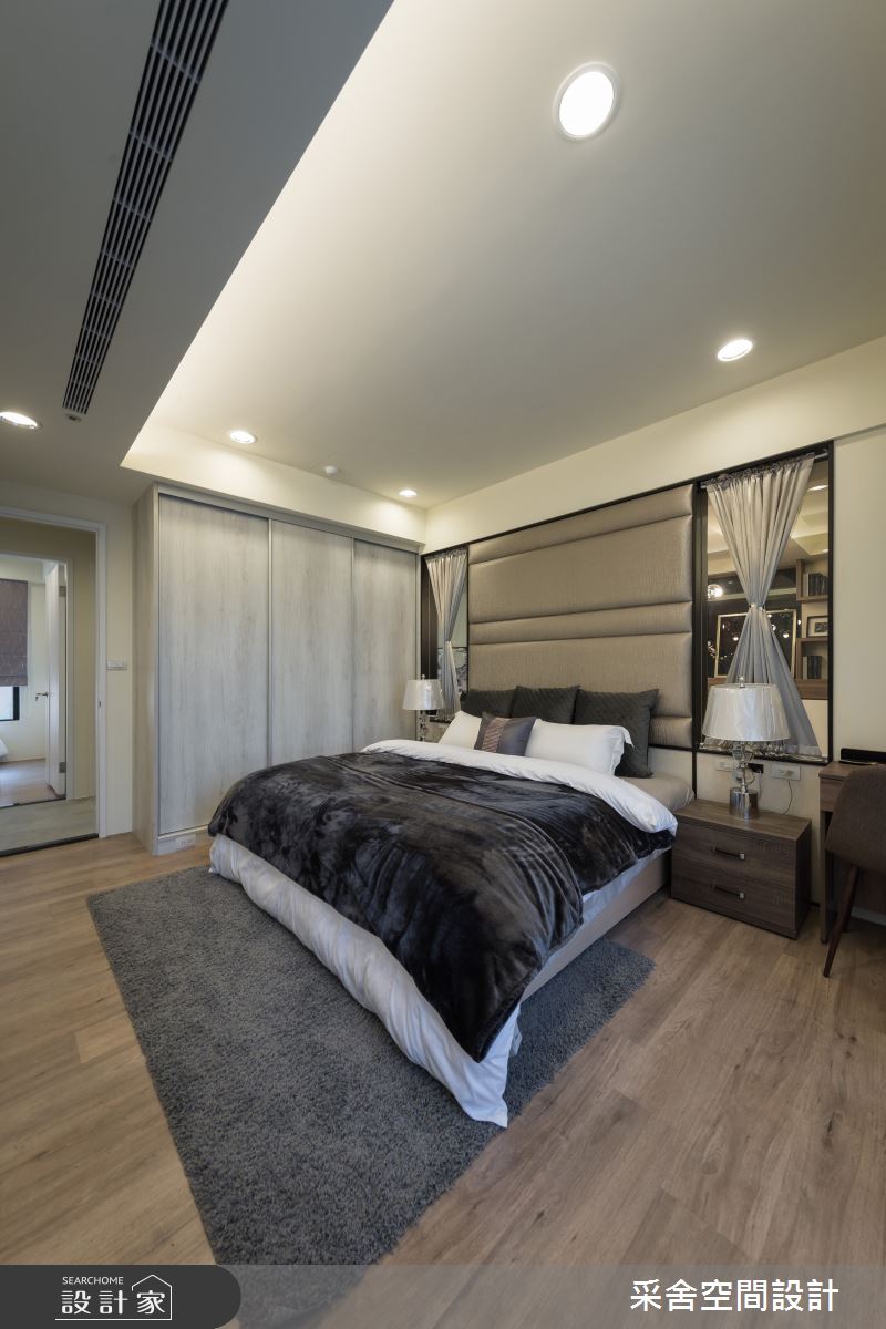 34坪新成屋(5年以下)＿現代風臥室案例圖片＿采舍空間設計＿采舍_12之14