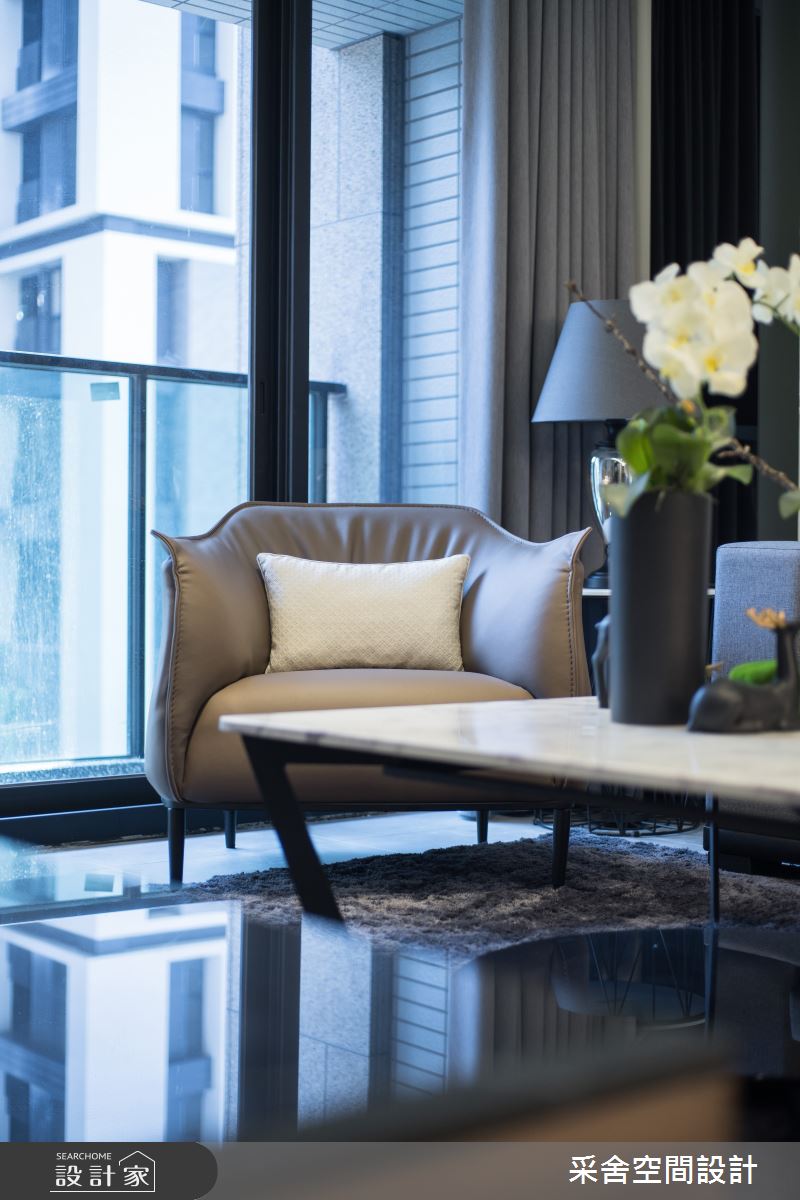 34坪新成屋(5年以下)＿現代風客廳案例圖片＿采舍空間設計＿采舍_12之13