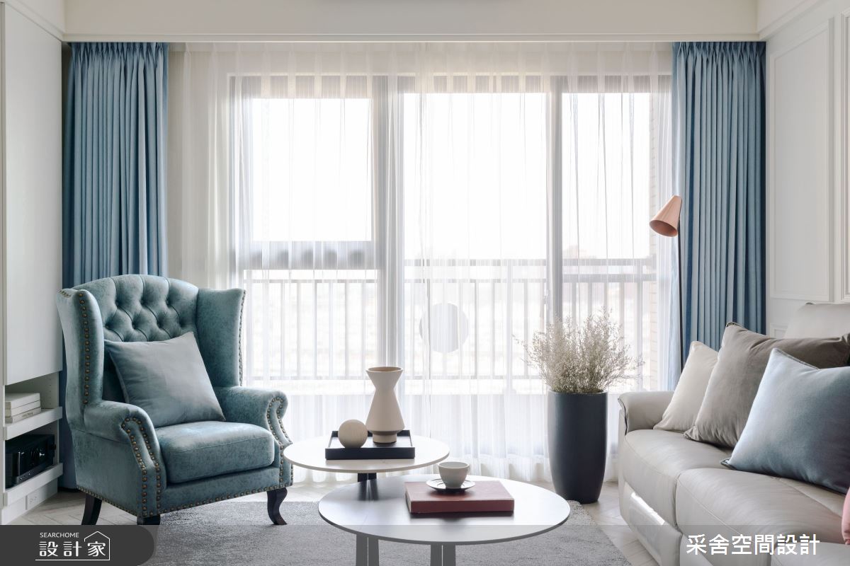 35坪新成屋(5年以下)＿美式風客廳案例圖片＿采舍空間設計＿采舍_14之12